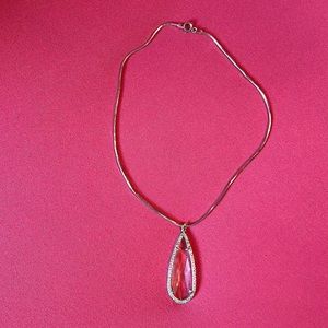 Crystal CZ pendant choker